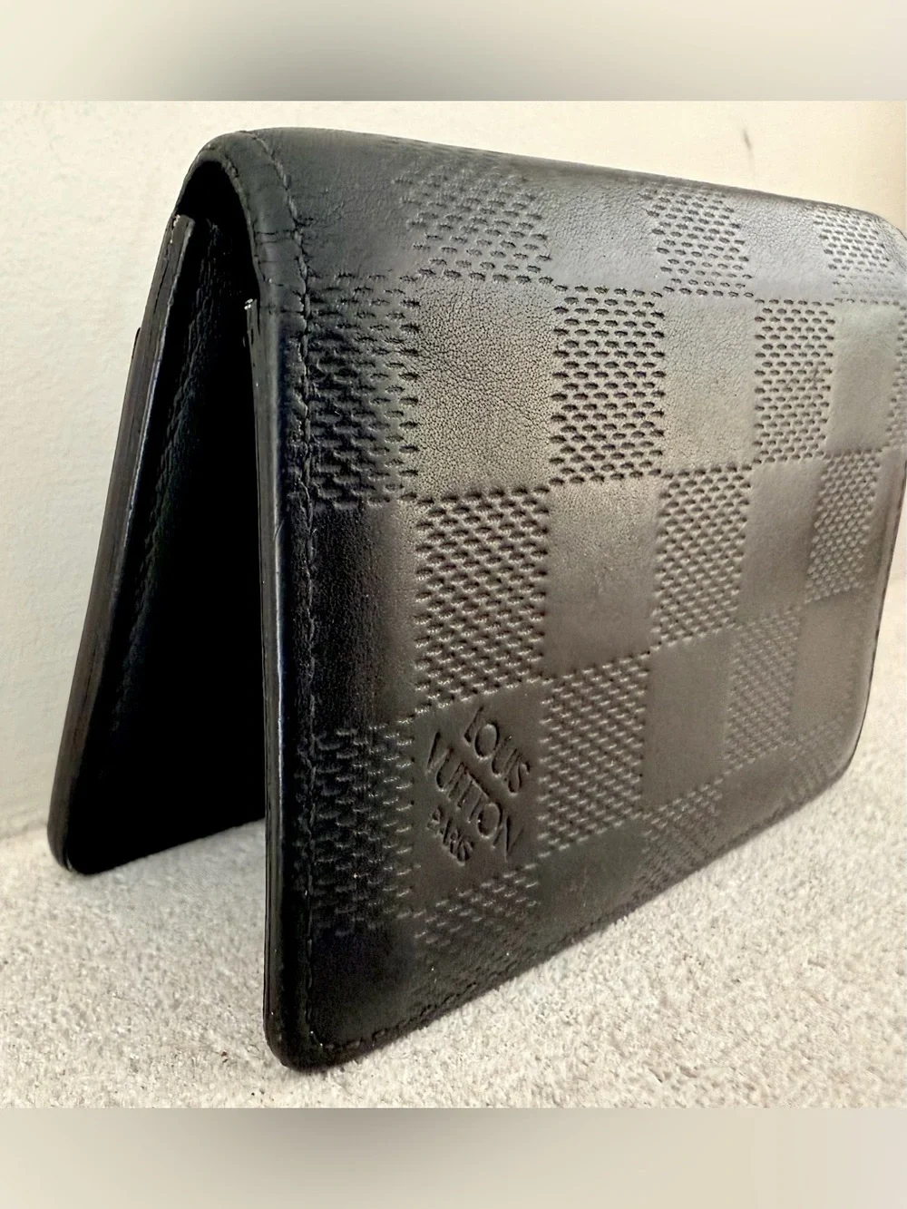 LOUIS VUITTON Damier Infini Pocket Organizer Black N63197